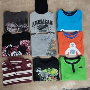 Bundle of 9 Kids Long Sleeve Shirts